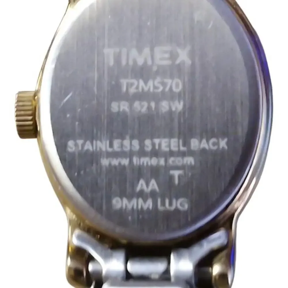 Vintage Women’s Timex Watch Two Tone Metal Bracelet Analog‎ New Battery
